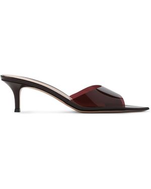 Gianvito Rossi Elle 55 Mules - Brown
