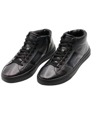 Santoni Trainers - Black