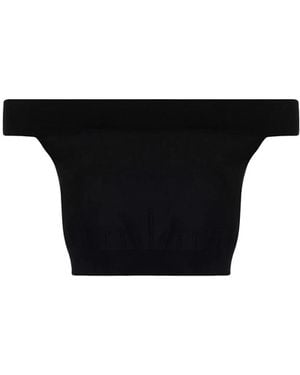 McQueen Off-Shoulder Top - Black