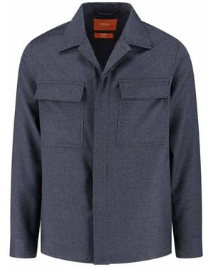 Cruna Virgin Wool Shirt - Blue