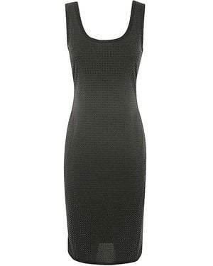 Versace Jeans Couture Sleeveless Couture Mini Dress - Black