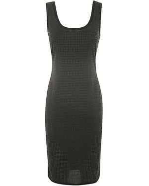 Versace Jeans Couture Sleeveless Couture Mini Dress - Black