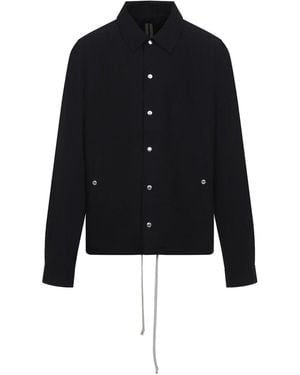 Rick Owens Drkshdw Snapfront Jacket - Black