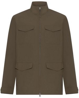 Herno Lightweight High-Necked Jacket - Green