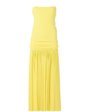 Jacquemus Abiha Long Dress With Open Back - Yellow