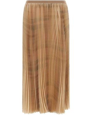 Fabiana Filippi Pleated Skirt - Brown