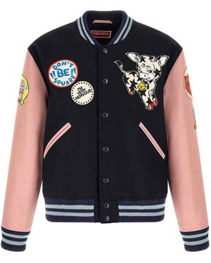 KENZO Badges' Jacket - Blue