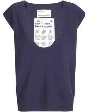 Extreme Cashmere Oversized Vest - Blue