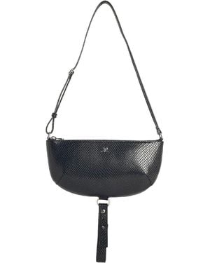 Courreges Holy Eclipse Viper Blk Leather Bag - Black
