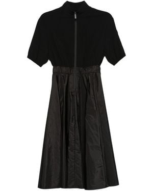 Moncler Satin Midi Dress - Black