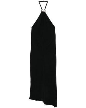 The Attico Halterneck Midi Dress - Black