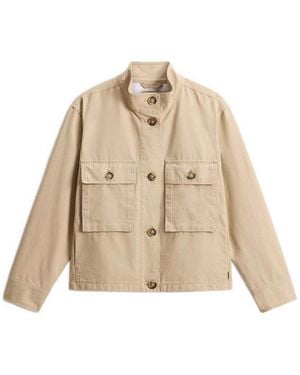 Woolrich Canvas Field Overshirt - Natural