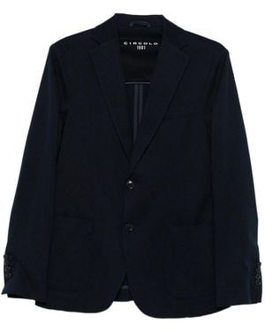 Circolo 1901 Single-Breasted Cotton Jacket - Blue