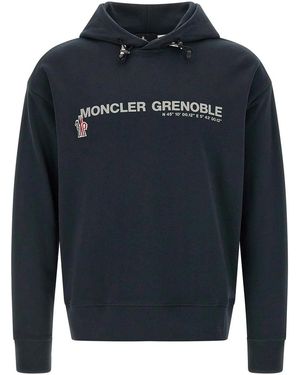 Moncler Logo Hoodie - Blue