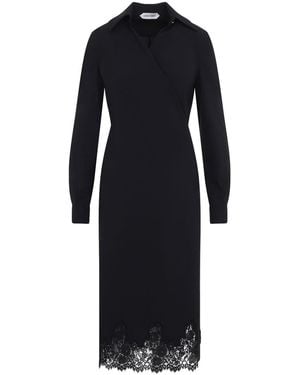 Alberta Ferretti Tropical Midi Dress - Blue