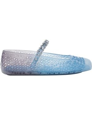 Jimmy Choo Denim The Jelly Flats - Blue