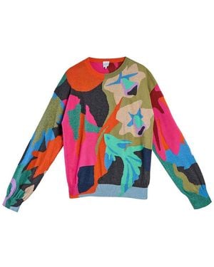 Paul Smith River Collage Jumper - White