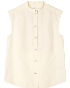 Paul Smith Korean Sleeveless Shirt - Natural