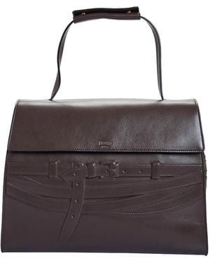 Moschino Tie Me Embossed Bag - Black