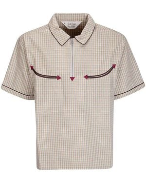 Brain Dead Check Western Shirt - Grey