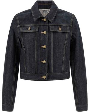 Thom Browne Japanese Selvedge Denim Jacket - Black