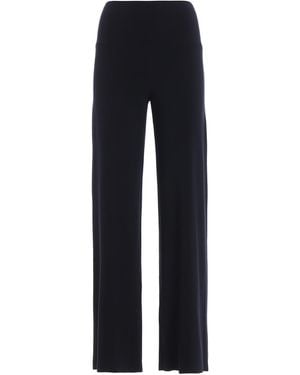 Norma Kamali Stretch Fabric Trousers - Blue
