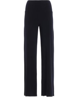 Norma Kamali Stretch Fabric Trousers - Blue