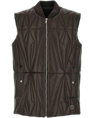 Rick Owens Moncler + Vest - Brown