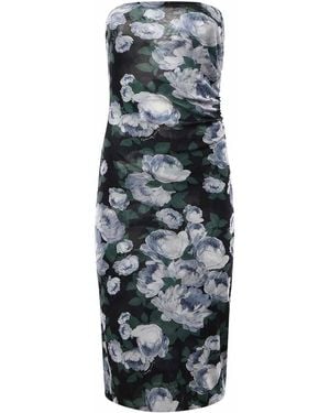 Stella McCartney Floral Mesh Dress - Gray