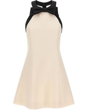 Valentino Garavani Crpe Couture Dress - Natural