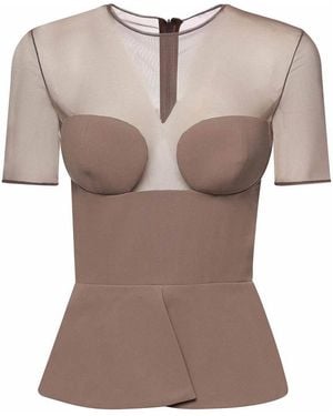 Nensi Dojaka Bustier Top - Grey