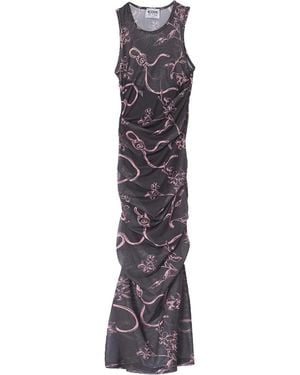 Moschino Ramage Tulle Dress - Purple
