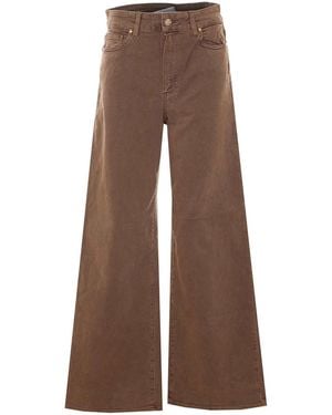 PAIGE Straight Leg Jeans - Braun