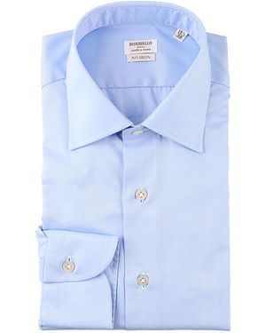 Borriello 100% Cotton Shirt - Blue