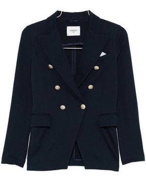 Circolo 1901 Cotton Double-Breasted Jacket - Blue