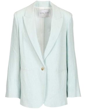 forte_forte Tailored Jacket - Blue