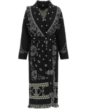 Alanui Bandana' Long Coat - Black