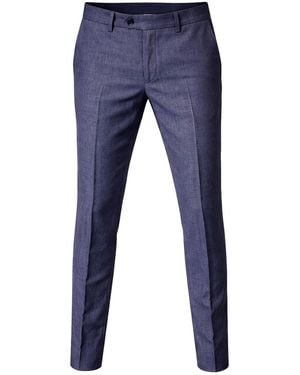 Franzese Collection Irish Linen Trousers - Blue