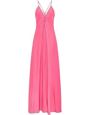 forte_forte Silk Slip Dress - Pink
