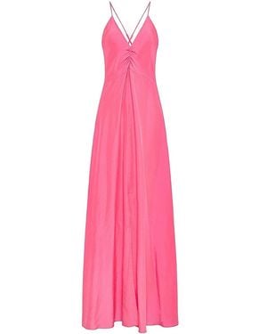 forte_forte Silk Slip Dress - Pink