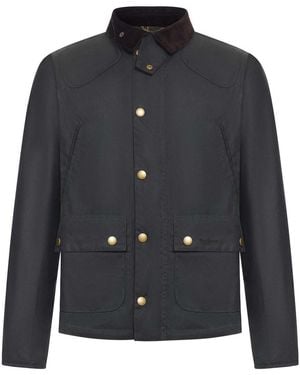 Barbour Reelin Wax-Coated Jacket - Blue