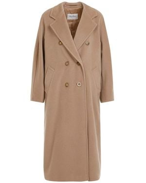 Max Mara Madame Wool Coat - Natural