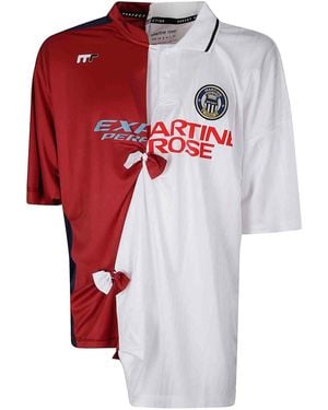 Martine Rose Collage Football Top T-Shirt - Red