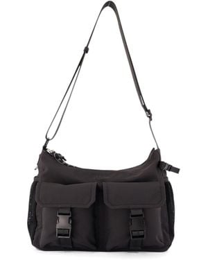 A.P.C. Trek Front-Pockets Shoulder Bag - Black
