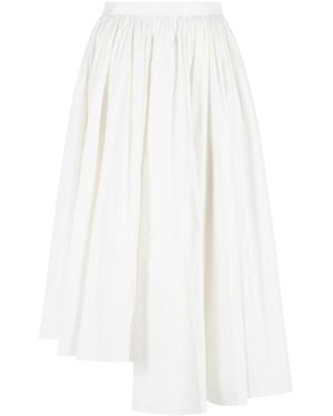 Self-Portrait Midi Skirt - White