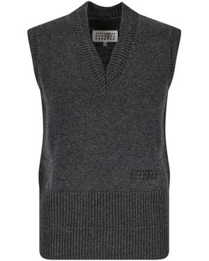 MM6 by Maison Margiela Wool Vest - Black