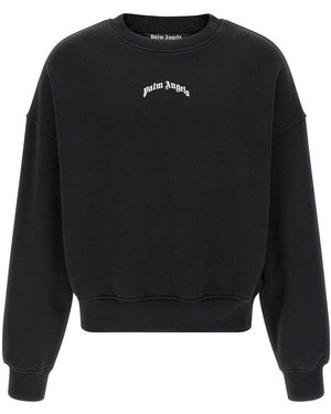 Palm Angels Back Sweatshirt - Black