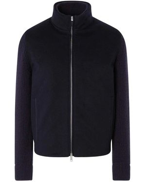 ZEGNA Cashmere Full-Zip Cardigan - Blue