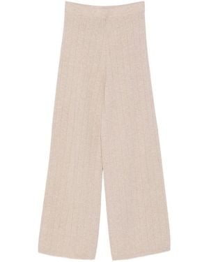 D. EXTERIOR Pantaloni A Vita Elasticizzata - Bianco