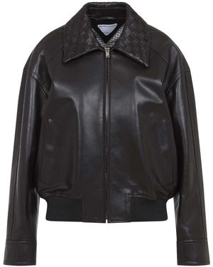 Bottega Veneta Leather Jacket - Black